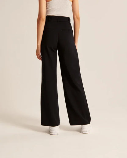 Pantalón Evasado Con Corte Ajustado En Cadera Para Mujer | Ideal Para Uso Diario Y Salidas