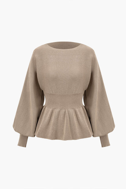 Conjunto De Dos Piezas Para Mujer Con Top Peplum Y Falda Lápiz | Ideal Para Uso Diario Y Trabajo