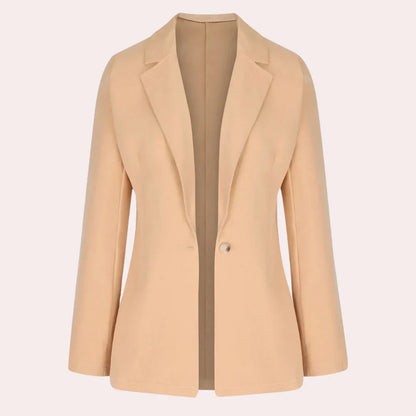 Blazer Liso De Manga Tres Cuartos Para Mujer | Ideal Para Uso Profesional Y Diario