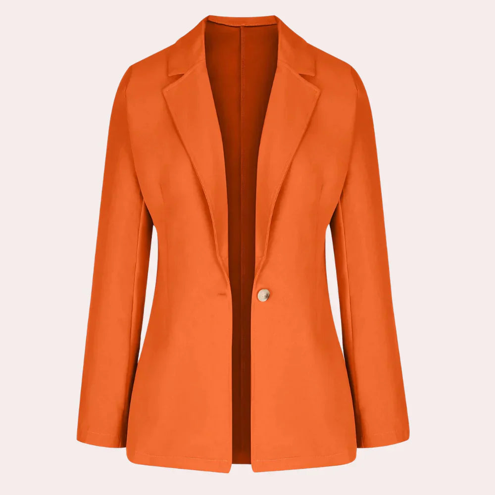 Blazer Liso De Manga Tres Cuartos Para Mujer | Ideal Para Uso Profesional Y Diario