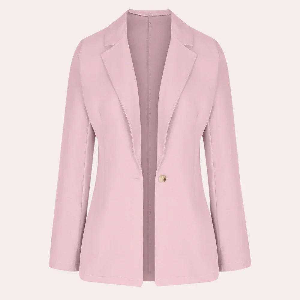 Blazer con Escote en V y Mangas Tres Cuartos para Mujer | Ideal para Uso Diario y Profesional