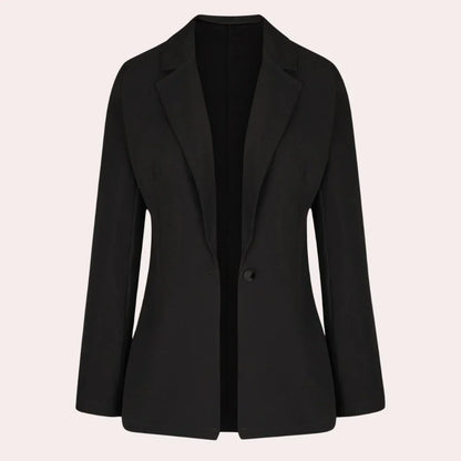 Blazer Liso De Manga Tres Cuartos Para Mujer | Ideal Para Uso Profesional Y Diario
