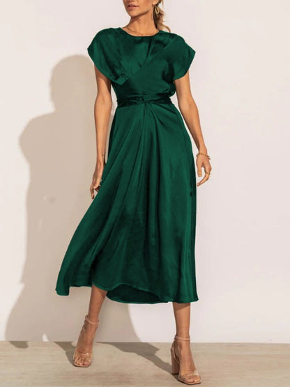 Vestido Cruzado con Cintura Ajustable para Mujer | Ideal para Uso Diario y Eventos