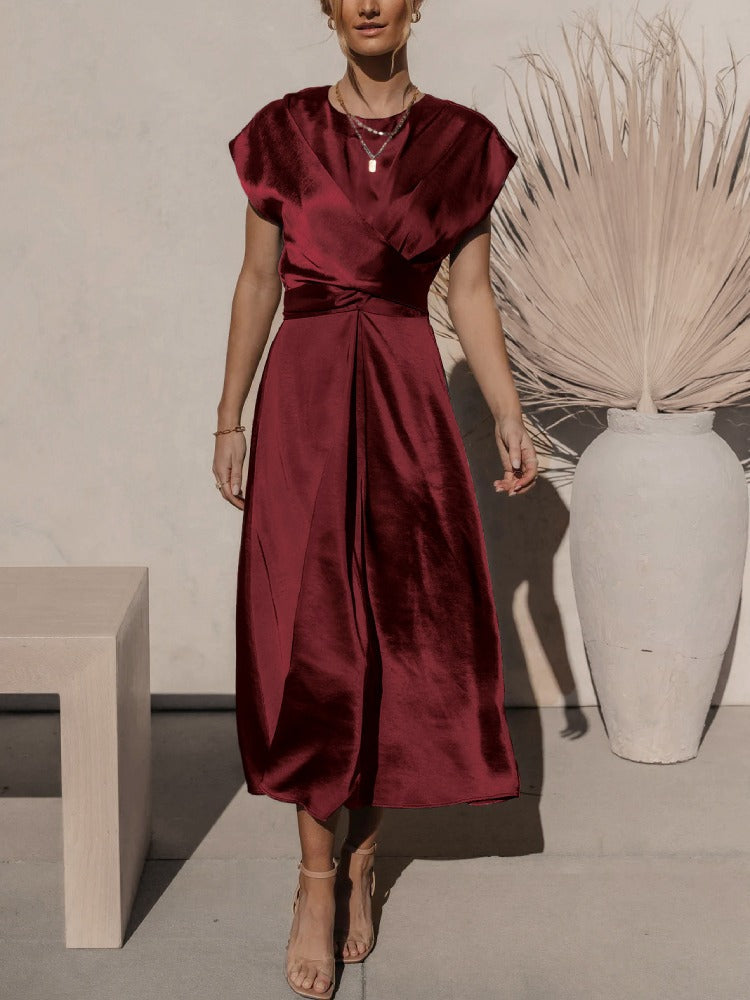 Vestido Cruzado con Cintura Ajustable para Mujer | Ideal para Uso Diario y Eventos