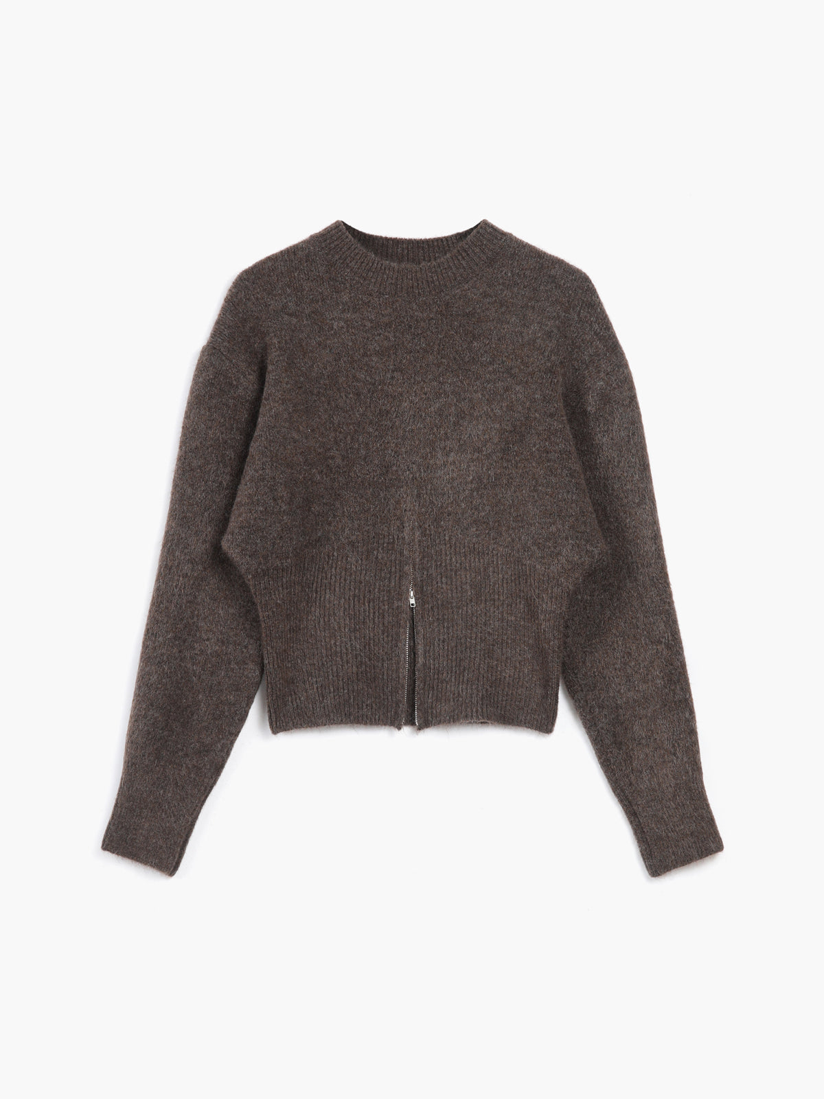 Jersey De Manga Larga Con Cuello Redondo Y Tejido Elástico Para Mujer | Ideal Para Uso Diario