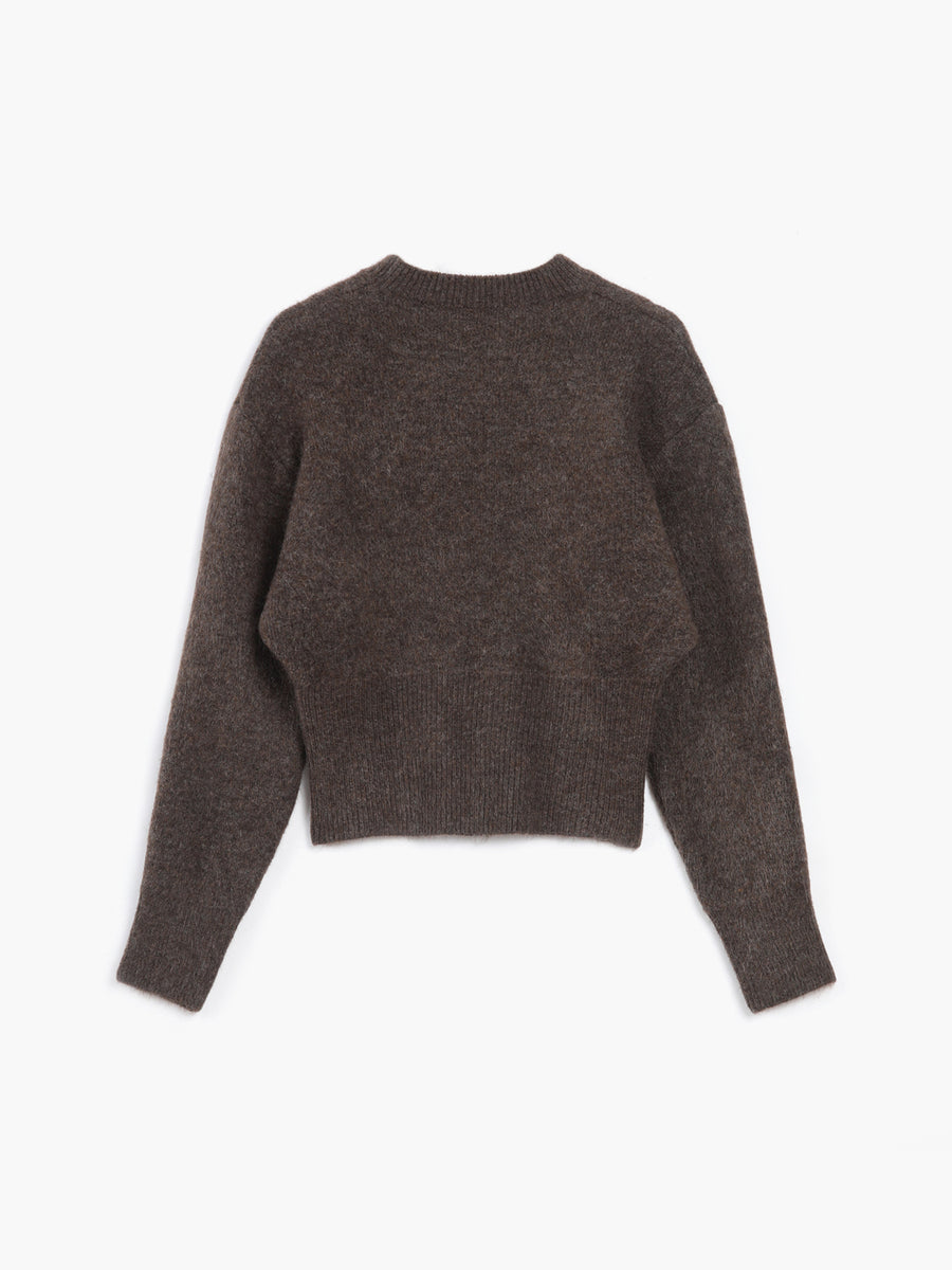 Jersey De Manga Larga Con Cuello Redondo Y Tejido Elástico Para Mujer | Ideal Para Uso Diario