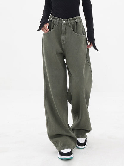 Pantalón Oversize con Piernas Anchas y Talle Alto para Mujer | Ideal para Uso Diario o Salidas Informales