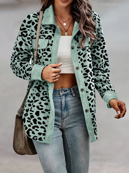 Abrigo Con Estampado Animal Para Mujer | Ideal Para Temporada Fría