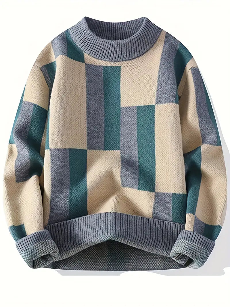 Jersey Con Motivo Geométrico Y Corte Relajado Para Hombre | Ideal Para Uso Diario