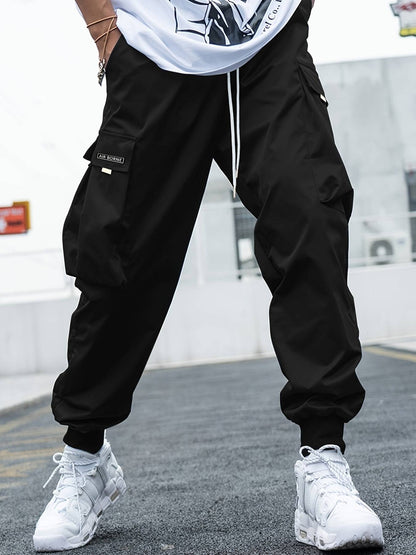 Pantalón Cargo con Cintura Elástica y Cordón Ajustable para Hombre | Ideal para Uso Diario y Ocio