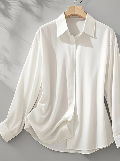Blusa Con Corte Estructurado Y Cierre De Botones Para Mujer | Ideal Para Uso Diario Y Ocasiones Formales