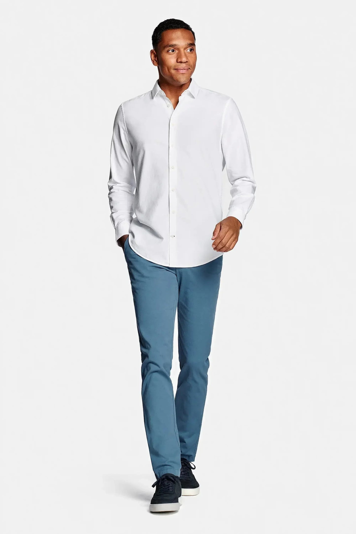 Camisa de Manga Larga con Corte Estándar para Hombre | Ideal para Uso Diario