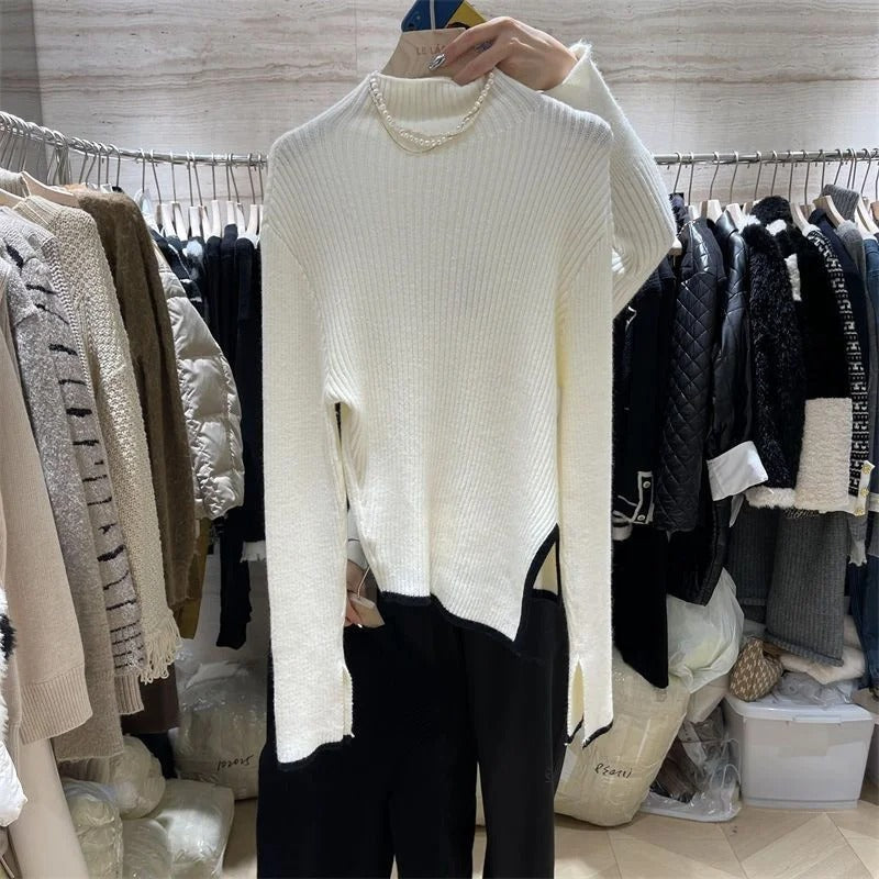 Jersey De Cuello Alto Con Corte Clásico Para Mujer | Ideal Para Uso Diario
