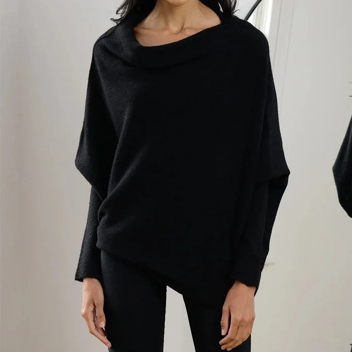 Jersey Oversize Con Cuello Alto Y Corte Largo Para Adultos | Ideal Para Invierno Y Uso Diario