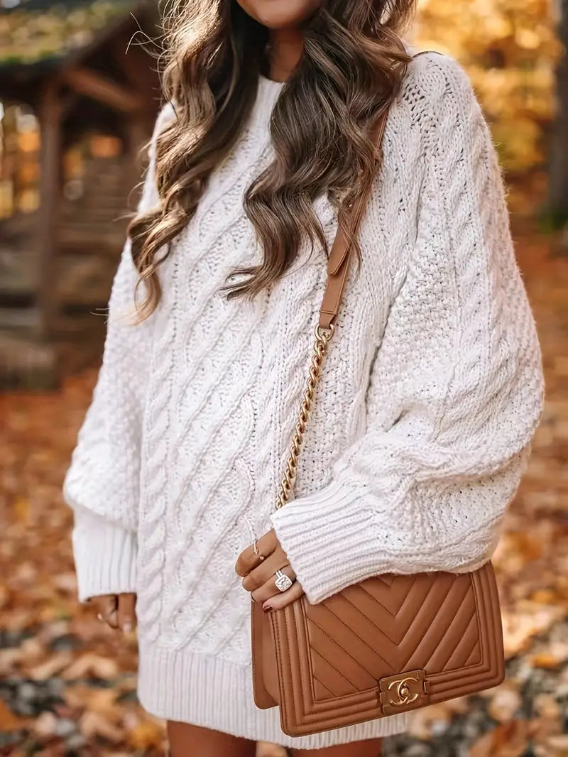 Vestido de Punto con Trenzado para Mujer | Ideal para Días Informales