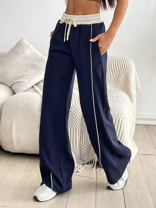 Pantalón Jogging de Corte Relajado con Cintura Ajustable para Mujer | Ideal para Uso en Casa y Actividades Ligeras