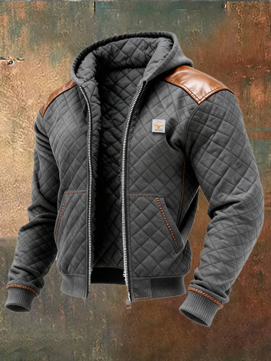 Chaqueta Con Cierre De Cremallera Y Capucha Integrada Para Hombre | Ideal Para Uso Diario
