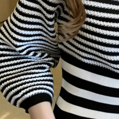 Jersey de Mujer con Cuello en V y Mangas Abullonadas | Ideal para Uso Diario
