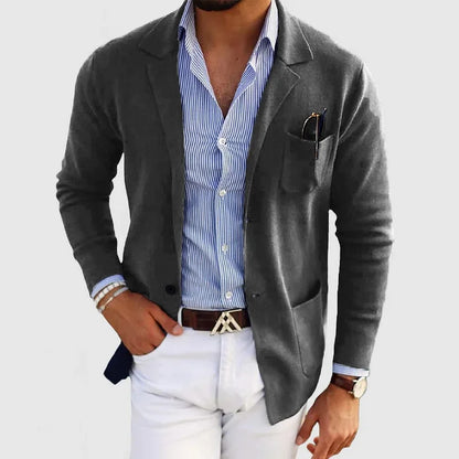 Blazer Con Corte Estructurado Para Hombre | Ideal Para Ocasiones Formales Y Profesionales