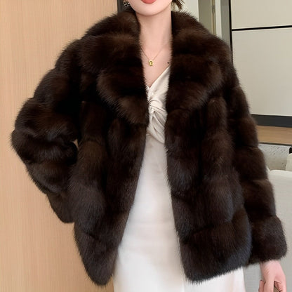 Abrigo Largo con Cuello Clásico para Mujer | Ideal para la Temporada Invernal