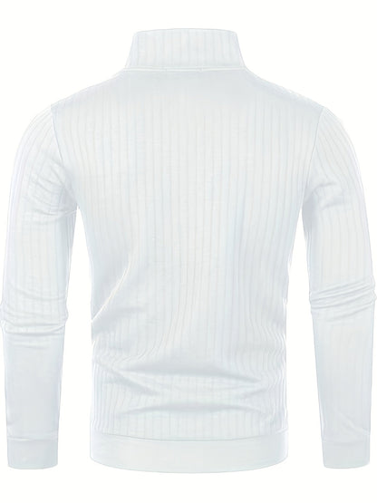 Jersey Con Cuello Alto Y Cremallera Para Hombre | Ideal Para Uso Diario Y Ocasional