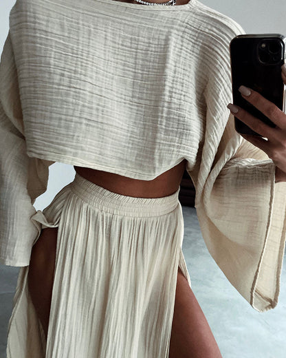 Conjunto de Dos Piezas con Corte Funcional para Mujer | Ideal para Días Cálidos