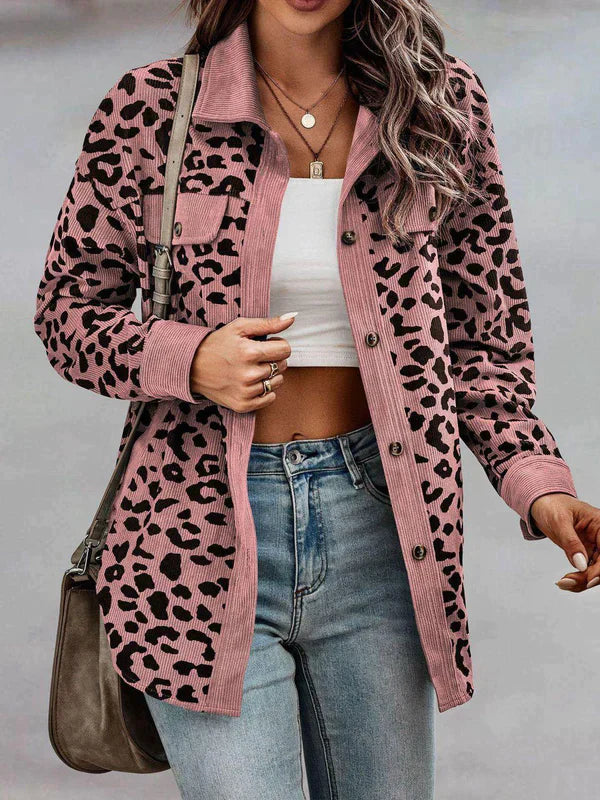 Abrigo Con Estampado Animal Para Mujer | Ideal Para Temporada Fría