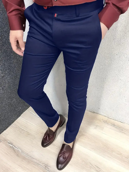 Pantalón De Traje Con Corte Ajustado Para Hombres | Ideal Para Uso Profesional Y Formal