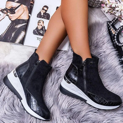 Botines Con Cremallera Doble Para Mujer | Ideal Para Uso Diario Y Temporada Fría