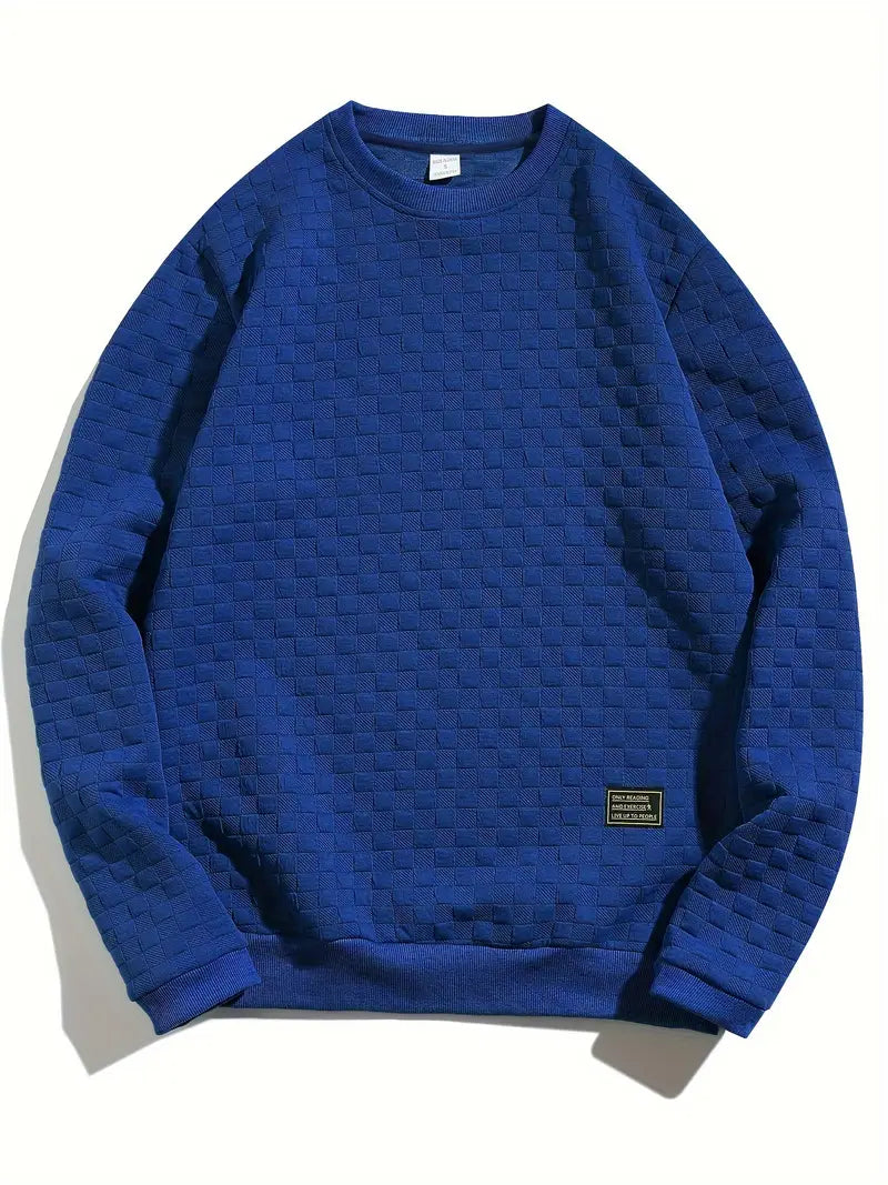 Sudadera Con Motivo Texturizado En Relieve Para Hombre | Ideal Para Uso Diario