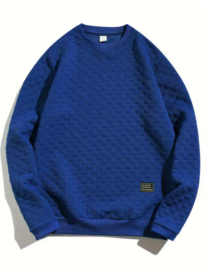 Sudadera Con Motivo Texturizado En Relieve Para Hombre | Ideal Para Uso Diario