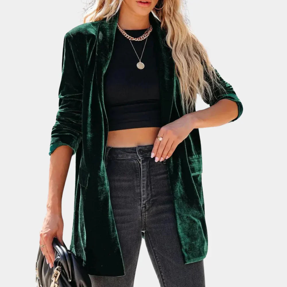 Blazer Con Corte Amplio Y Cierre De Botones Para Mujer | Ideal Para Uso Diario Y Entornos Profesionales