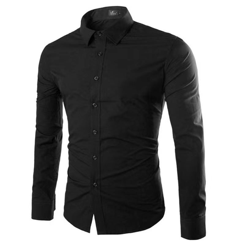 Camisa De Manga Larga Con Corte Cómodo Y Cierre De Botones Para Hombre | Ideal Para Uso Diario Y Contextos Variados