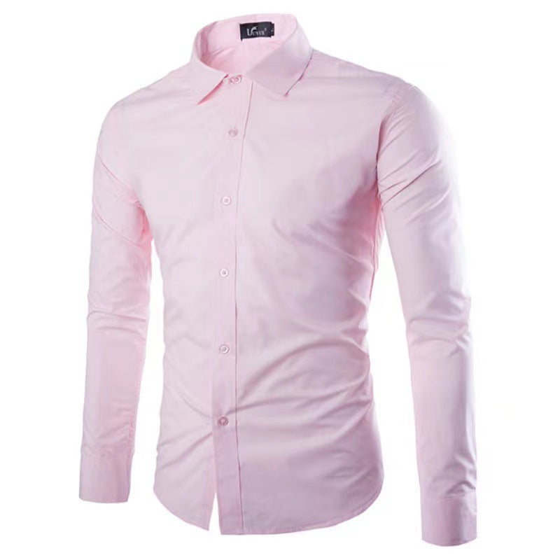 Camisa De Manga Larga Con Corte Cómodo Y Cierre De Botones Para Hombre | Ideal Para Uso Diario Y Contextos Variados