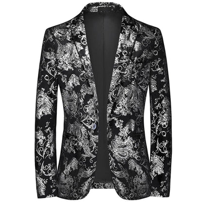 Blazer avec Fermeture à Boutons et Coupe Structurée pour Hommes | Idéal pour Réunions et Événements Formels