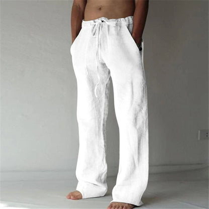 Pantalón de Pierna Ancha con Cintura Elástica y Cordón para Hombre | Ideal para Verano y Ocio