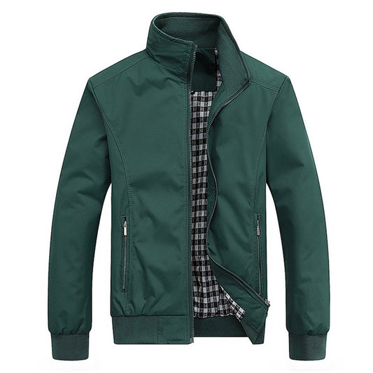 Chaqueta Para Hombre Con Cierre De Cremallera Y Bolsillos Laterales | Ideal Para Uso Urbano Y Actividades De Mi-Temporada