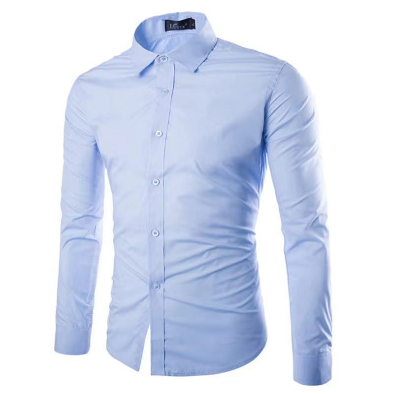 Camisa De Manga Larga Con Corte Cómodo Y Cierre De Botones Para Hombre | Ideal Para Uso Diario Y Contextos Variados