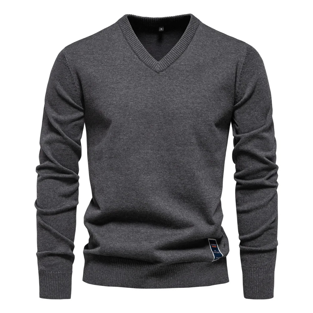 Jersey Con Cuello En V Clásico Para Hombre | Ideal Para Uso Diario