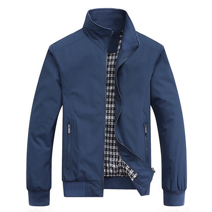 Chaqueta Para Hombre Con Cierre De Cremallera Y Bolsillos Laterales | Ideal Para Uso Urbano Y Actividades De Mi-Temporada