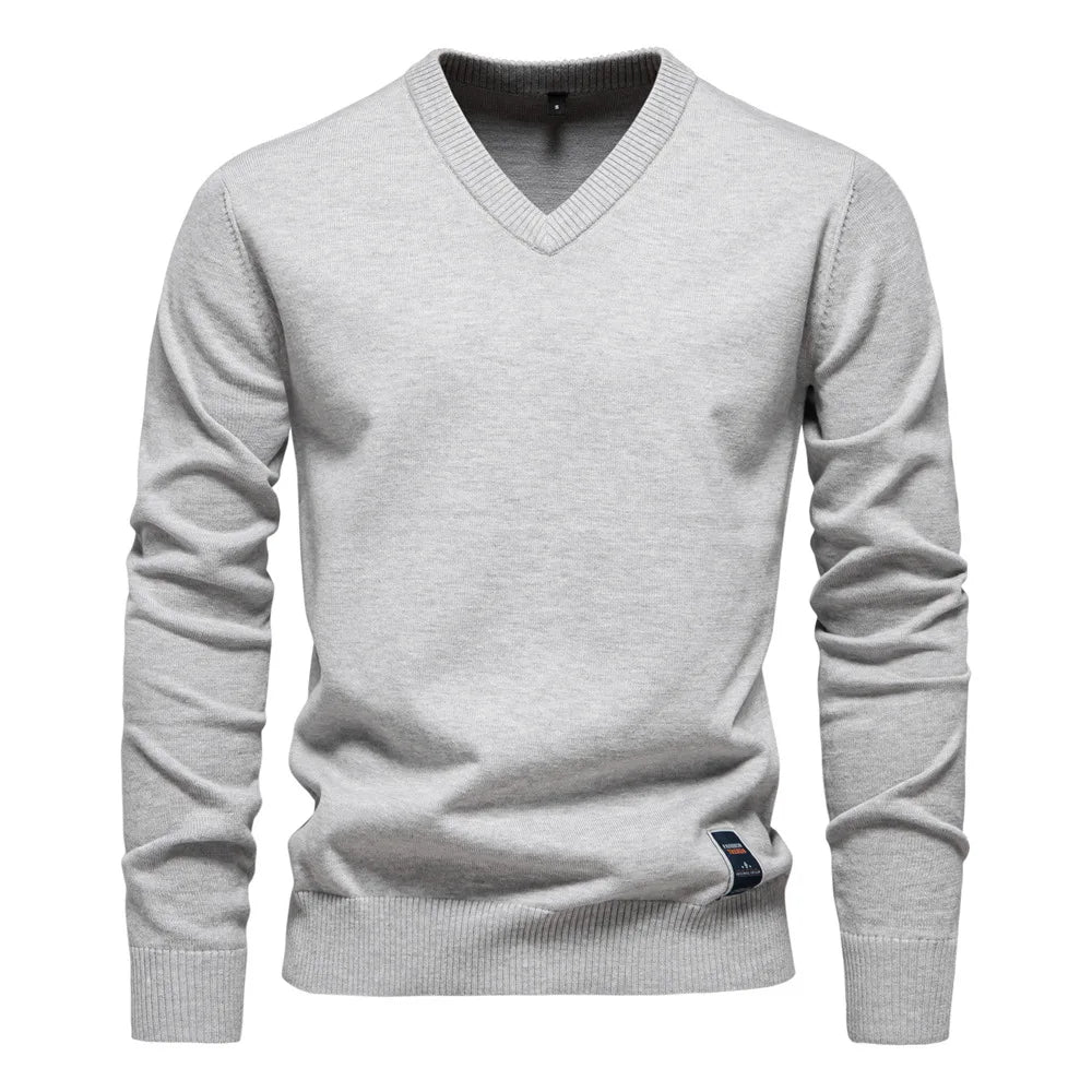 Jersey Con Cuello En V Clásico Para Hombre | Ideal Para Uso Diario