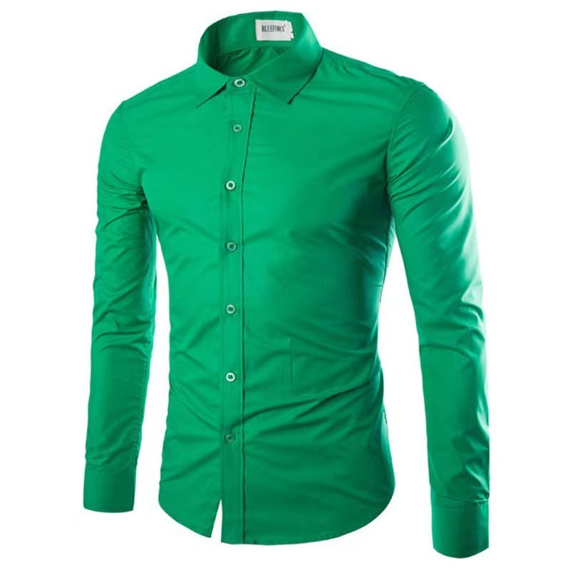 Camisa De Manga Larga Con Corte Cómodo Y Cierre De Botones Para Hombre | Ideal Para Uso Diario Y Contextos Variados