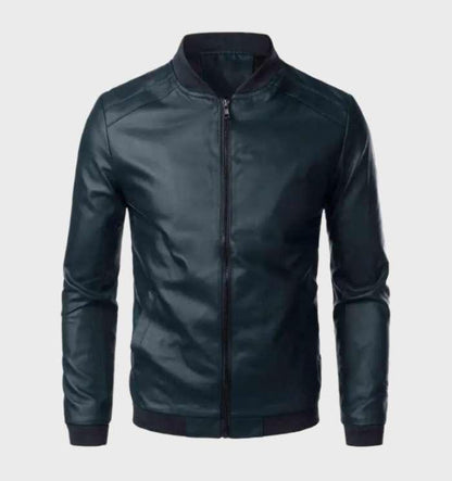 Chaqueta De Corte Ajustado Con Col Alto Y Bolsillos Con Cremallera Para Hombre | Ideal Para Uso Diario Y Desplazamientos