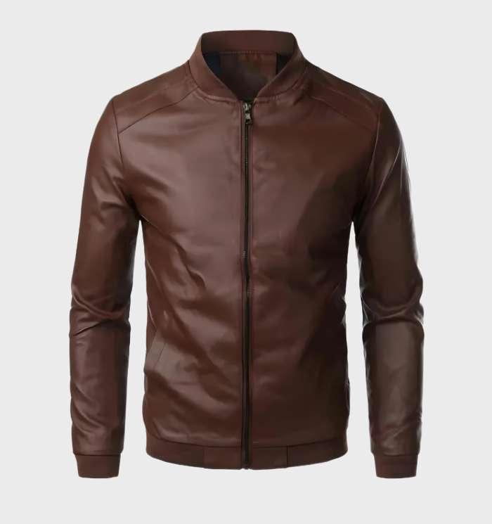 Chaqueta De Corte Ajustado Con Col Alto Y Bolsillos Con Cremallera Para Hombre | Ideal Para Uso Diario Y Desplazamientos