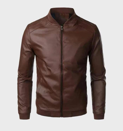 Chaqueta De Corte Ajustado Con Col Alto Y Bolsillos Con Cremallera Para Hombre | Ideal Para Uso Diario Y Desplazamientos