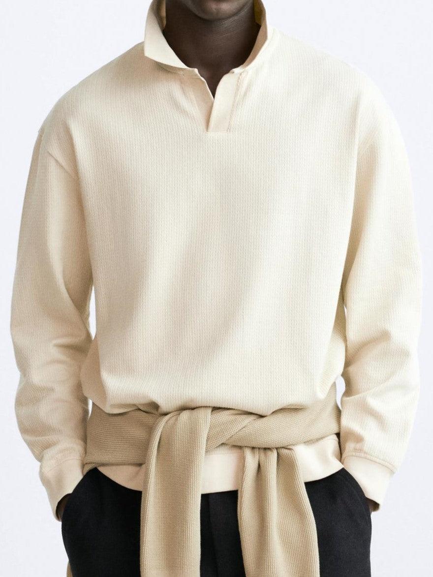 Polo de Hombre con Manga Larga para Uso Diario | Ideal para Entornos Informales