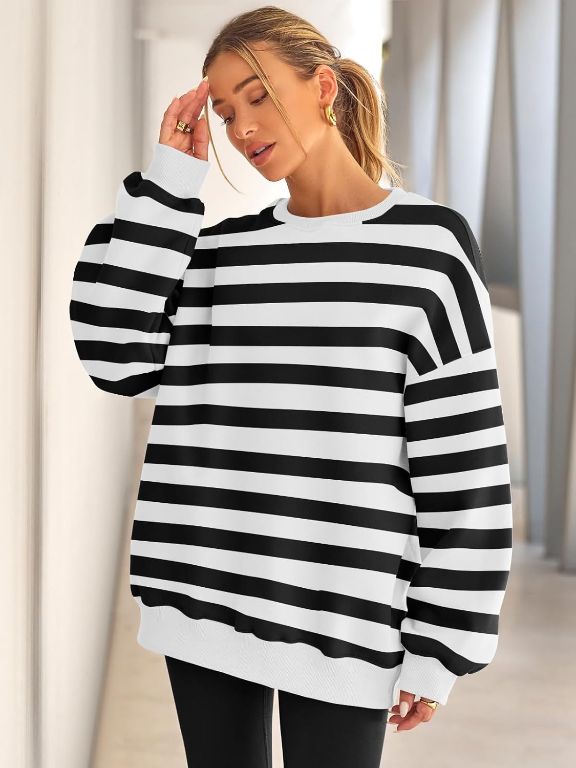 Pullover Oversize Con Corte Relajado Para Mujer | Ideal Para Uso Diario