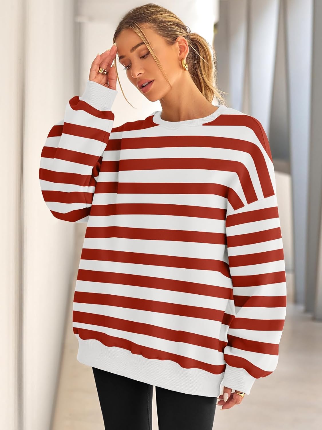 Pullover Oversize Con Corte Relajado Para Mujer | Ideal Para Uso Diario