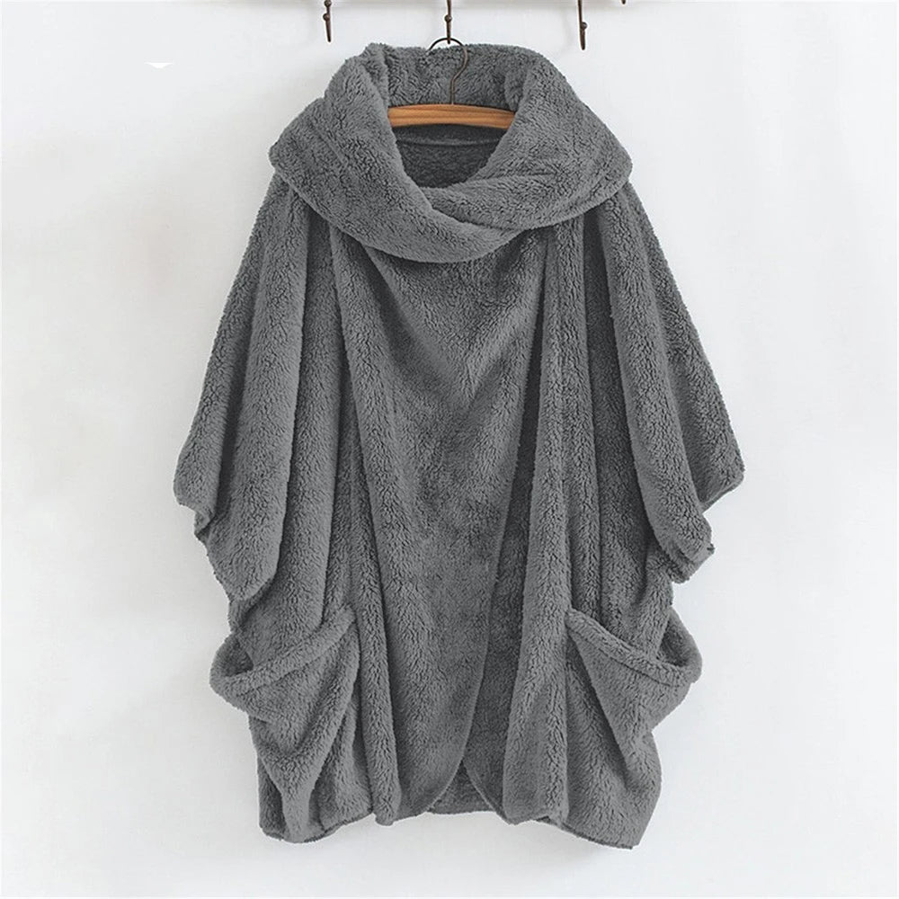 Chaqueta Cortavientos Oversize Con Capucha Para Mujer | Ideal Para Otoño E Invierno