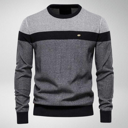 Jersey De Corte Suelto Con Motivo Colorblock Para Hombres | Ideal Para Uso Diario Y Oficina Informal